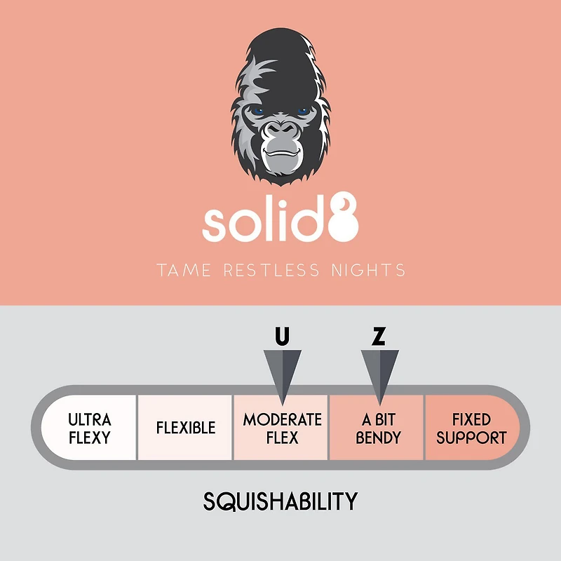 Solid8 Comfort Zip Down Alternative Pillow