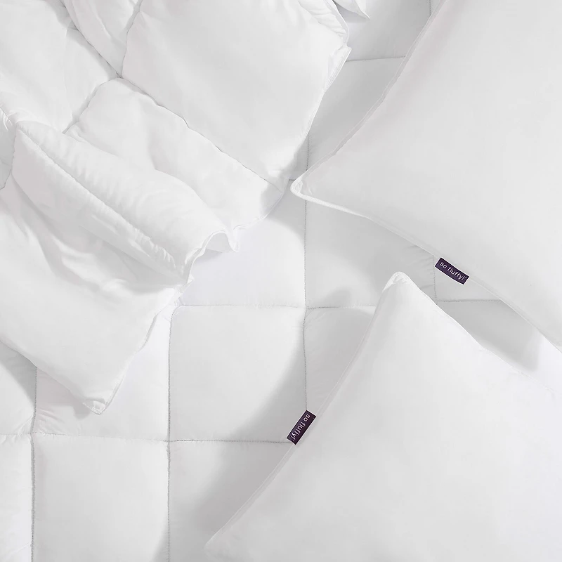 Rolled Allergen Barrier 2 Pack Soft Density Bed Pillow