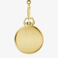 Bulova Classic Mens Automatic Gold Tone Stainless Steel Pocket Watch 97a178