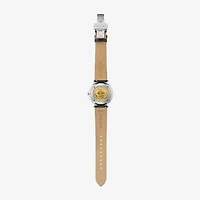 Bulova Frank Sinatra Rat Pack Mens Automatic Black Leather Strap Watch 96b406