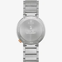 Bulova Modern Latin Grammy Mens Two Tone Stainless Steel Bracelet Watch 98a309