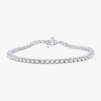 5 CT. T.W. Natural White Diamond 10K or 14K Yellow Gold 7.25 Inch Tennis Bracelet