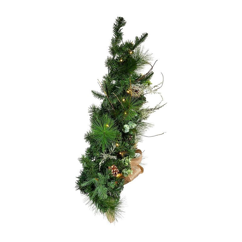 Kurt Adler Snowy Silver 2 Foot Pre-Lit Christmas Tree