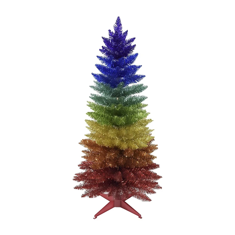 Kurt Adler Foil Rainbow 4 Foot Christmas Tree