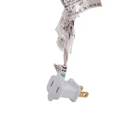 Kurt Adler Ul 10l Black Angel Christmas Tree Topper