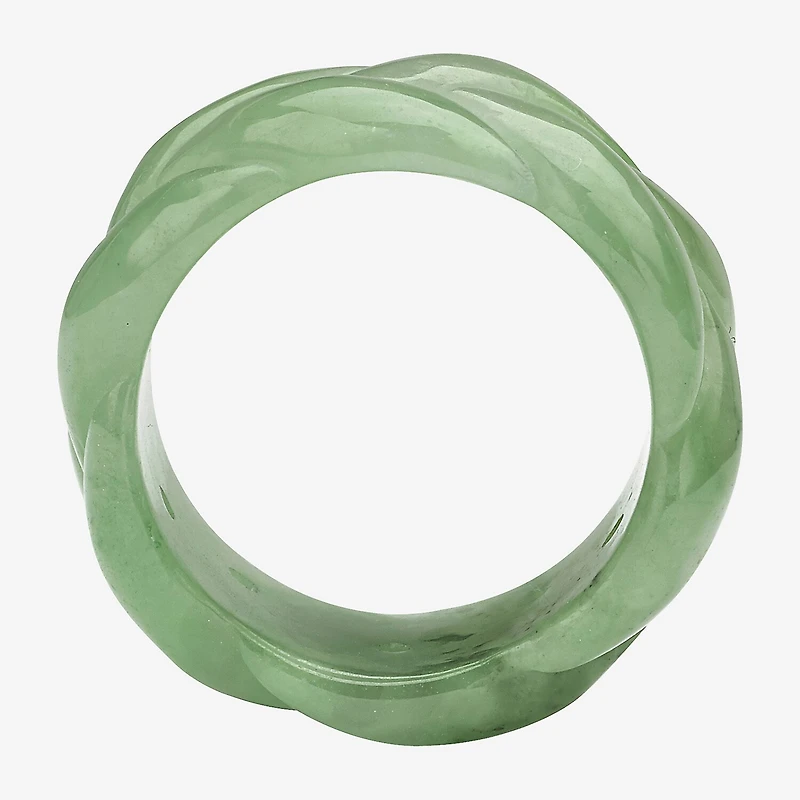 Womens 11M Genuine Green Jade Band
