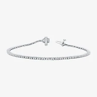 1 CT. T.W. Genuine White Diamond 10K or 14K Yellow Gold Tennis Bracelet