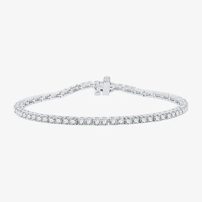 CT. T.W. Natural White Diamond 10K or 14K Yellow Gold 7.25 Inch Tennis Bracelet