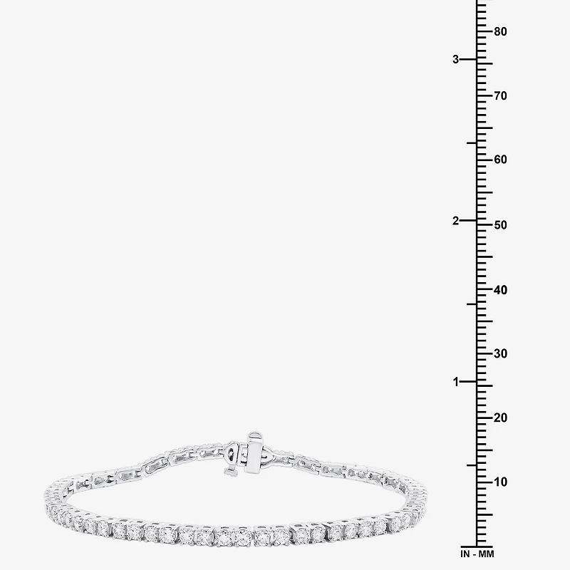 CT. T.W. Natural White Diamond 10K or 14K Yellow Gold 7.25 Inch Tennis Bracelet