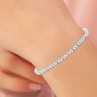 CT. T.W. Natural White Diamond 10K or 14K Yellow Gold 7.25 Inch Tennis Bracelet