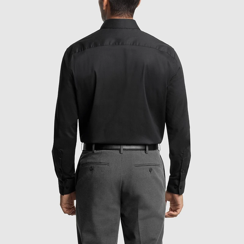 Van Heusen Everyday Defense Stain Shield Mens Regular Fit Stretch Fabric Wrinkle Free Long Sleeve Dress Shirt