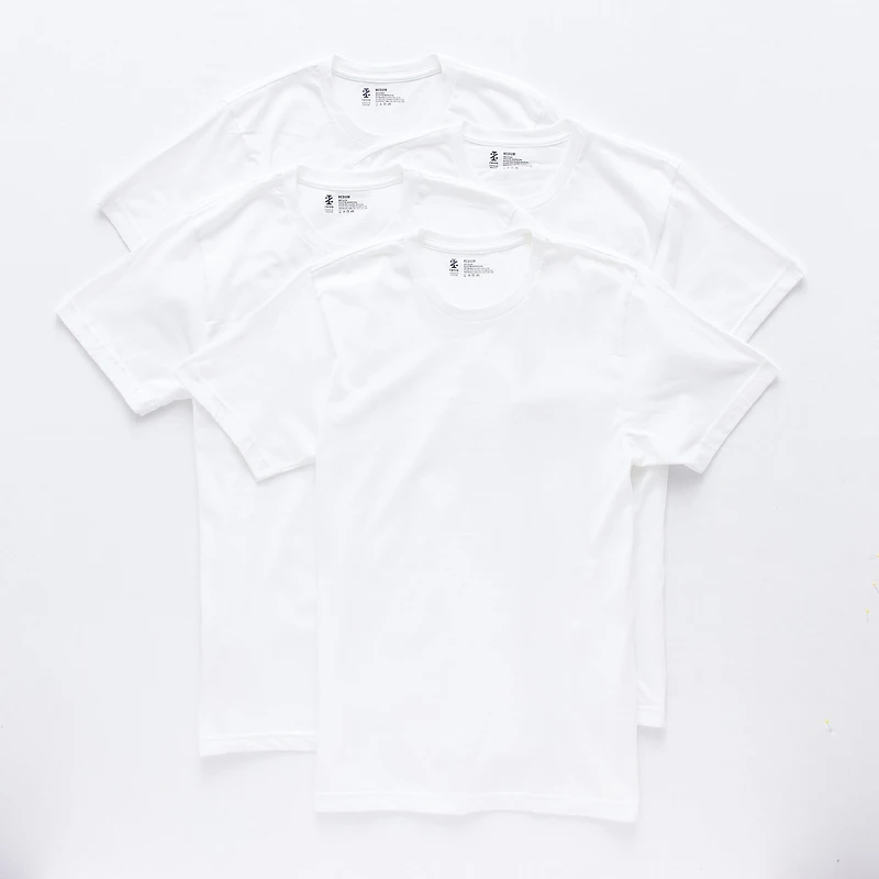 IZOD Mens 4 Pack Short Sleeve Crew Neck T-Shirt