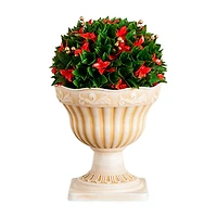 Nearly Natural 22" Red Tip Photinia Ball Artificial Plant