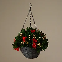 Nearly Natural 24" Pre-Lit Red Tip Artificial Plant