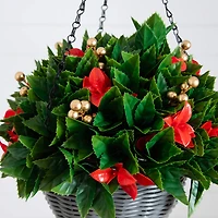 Nearly Natural 24" Pre-Lit Red Tip Artificial Plant