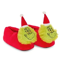 Womens Grinch Slip-On Slippers