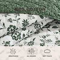 Laura Ashley Miranda Easy Care Quilt Set