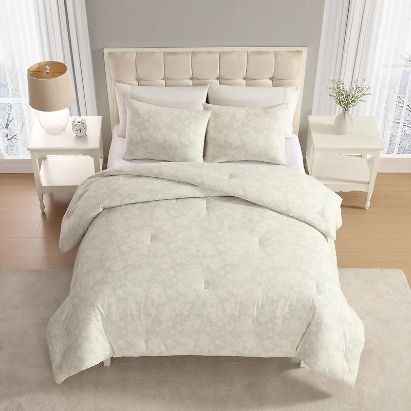Laura Ashley Meredith Midweight Easy Care Comforter Set