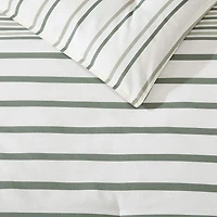 Eddie Bauer Cooper Stripe Midweight Easy Care Comforter Set