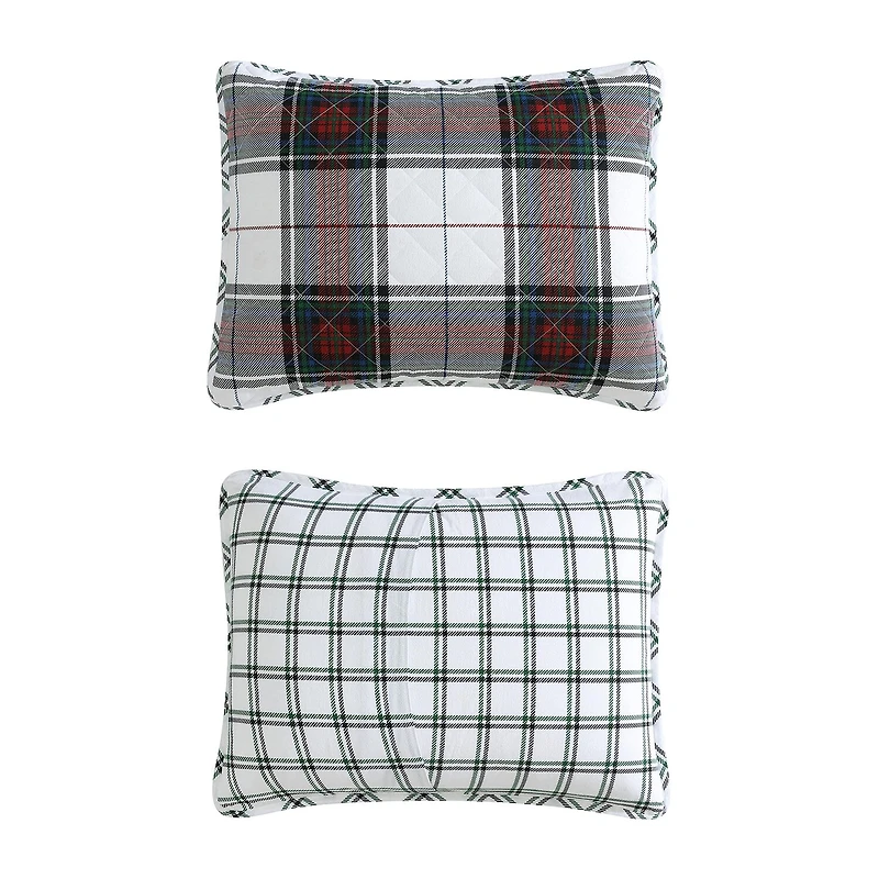 Eddie Bauer Holiday Plaid Easy Care Quilt Set