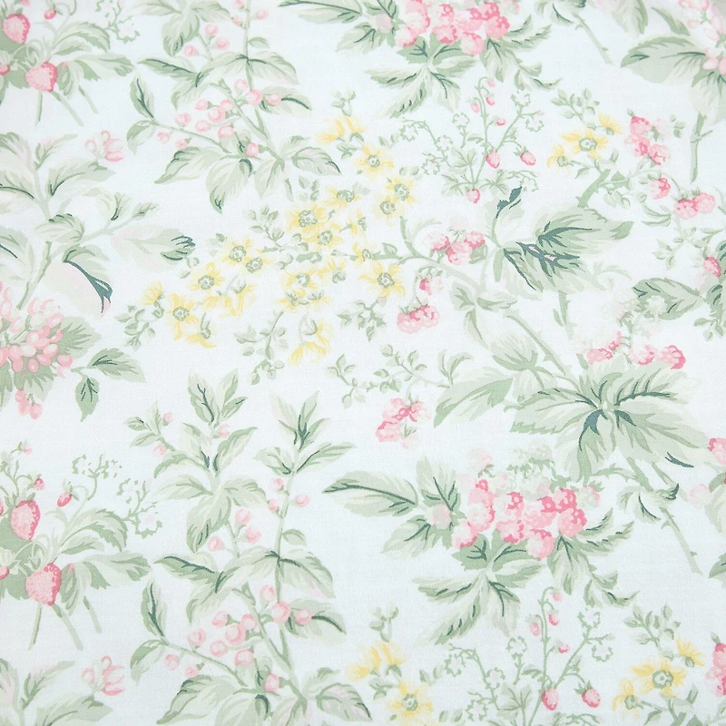 Laura Ashley Bramble Floral Midweight Easy Care Comforter Set