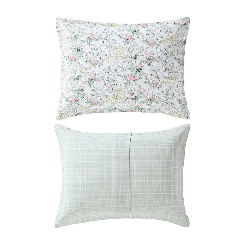 Laura Ashley Bramble Floral Midweight Easy Care Comforter Set