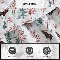 Eddie Bauer Mountain Moose Easy Care Quilt Set