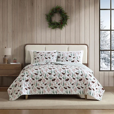 Eddie Bauer Mountain Moose Easy Care Quilt Set