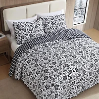 Eddie Bauer Woodblock Floral Easy Care Quilt Set