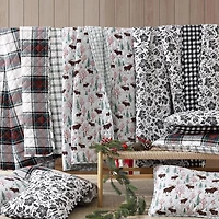 Eddie Bauer Woodblock Floral Easy Care Quilt Set