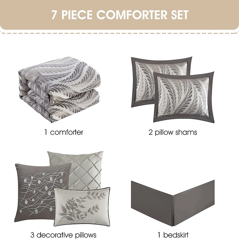 Stratford Park Quinn 7-pc Midweight Complete Bedding Set