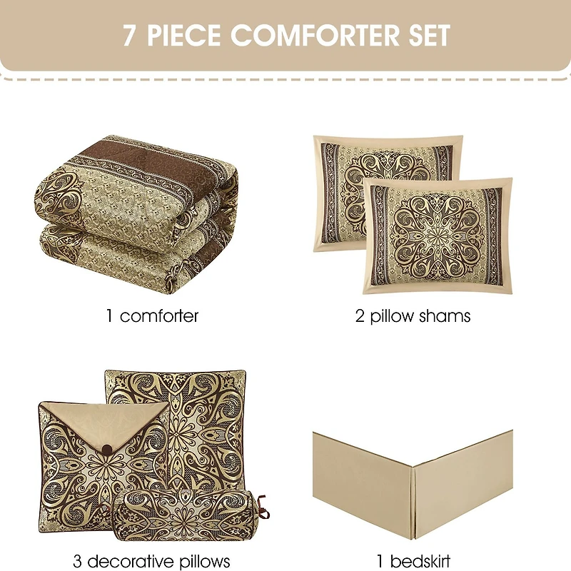 Stratford Park Austin 7pc Midweight Comforter Set