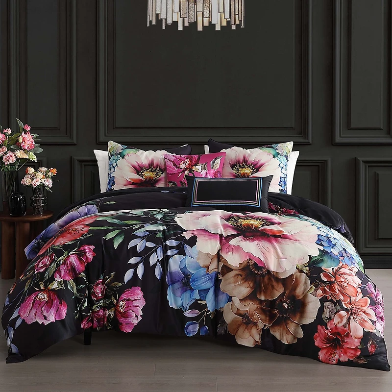 Bebejan Night Poppies 5-pc. Midweight Reversible Comforter Set