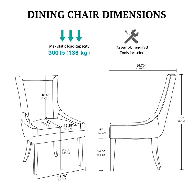 Madison Park Signature Ultra 2-pc. Dining Side Chair