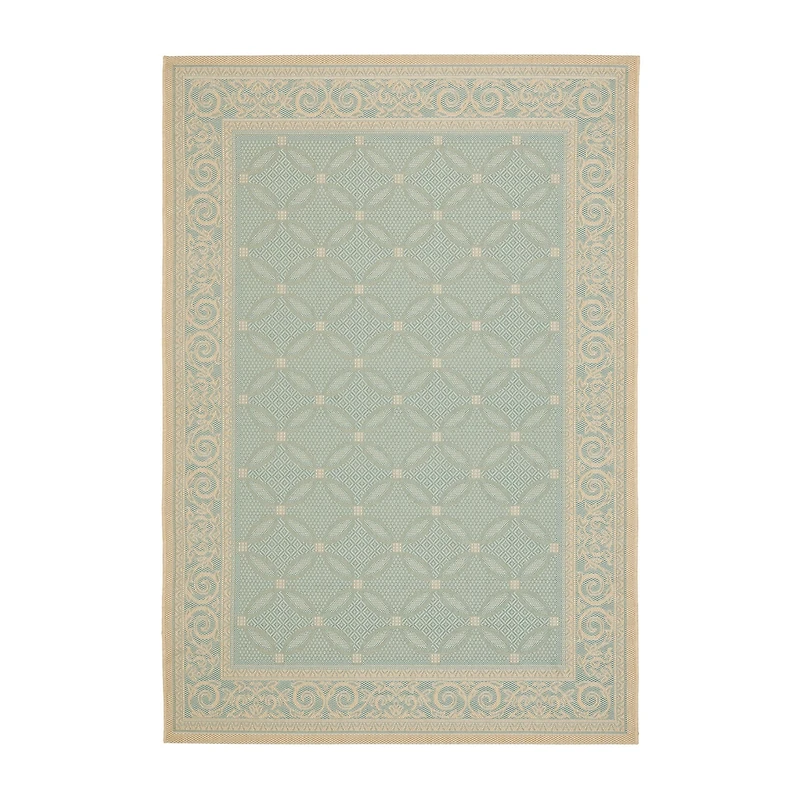 Safavieh Courtyard Collection Jennie Geometric Indoor/Outdoor Area Rug
