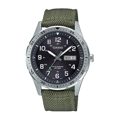 Casio Mens Green Strap Watch Mtps120l-3av