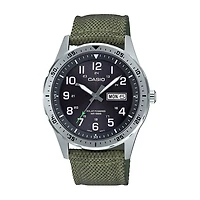 Casio Mens Green Strap Watch Mtps120l-3av