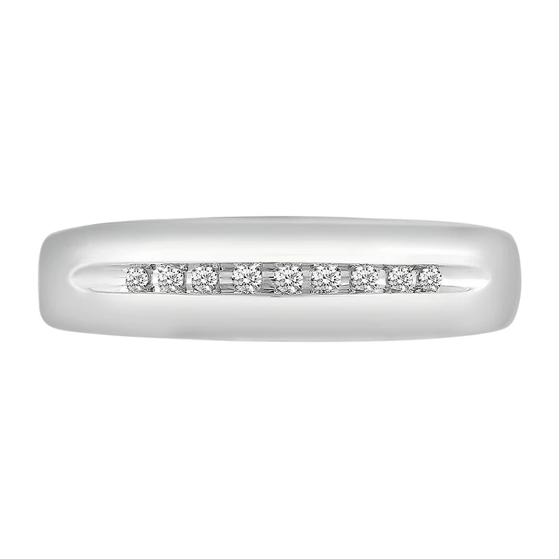 Mens 1/10 CT. T.W. Natural Diamond 10K Gold Band