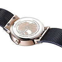 Bering Womens Blue Stainless Steel Bracelet Watch