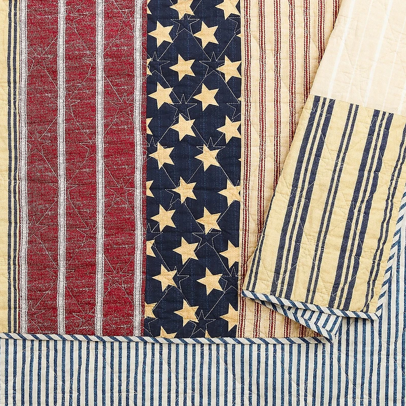 Modern Heirloom Americana 3-pc. Reversible Quilt Set