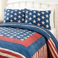 Modern Heirloom Americana Patch 3-pc. Reversible Quilt Set