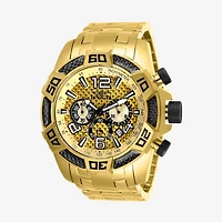 Invicta Pro Diver Mens Chronograph Gold Tone Stainless Steel Bracelet Watch 25854