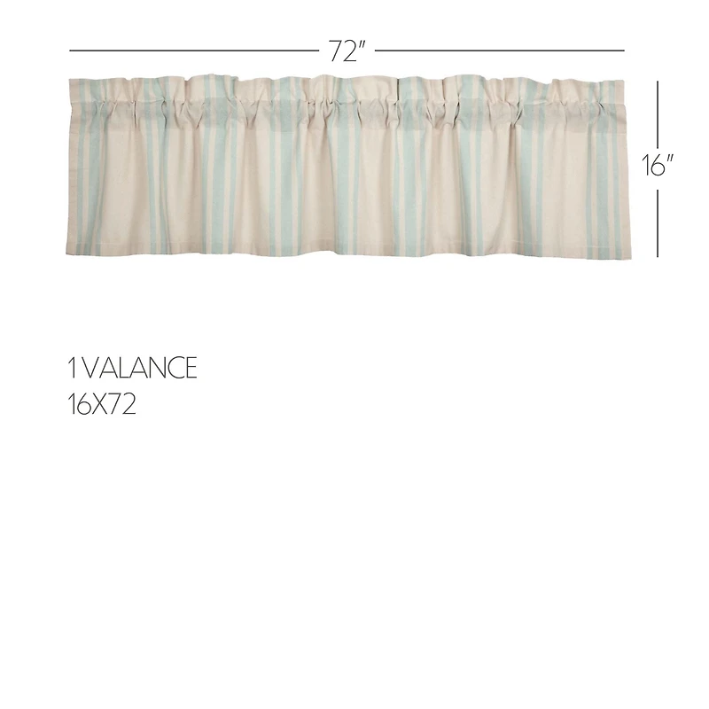 Vhc Brands Grain Sack Rod Pocket Tailored Valance