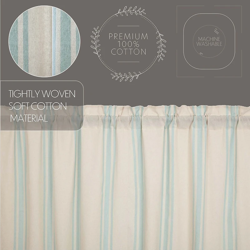 Vhc Brands Grain Sack Rod Pocket Tailored Valance