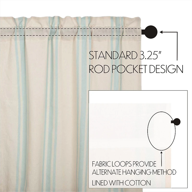 Vhc Brands Grain Sack Rod Pocket Tailored Valance