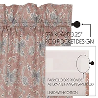 Vhc Brands Kaila Floral Rod Pocket Tailored Valance