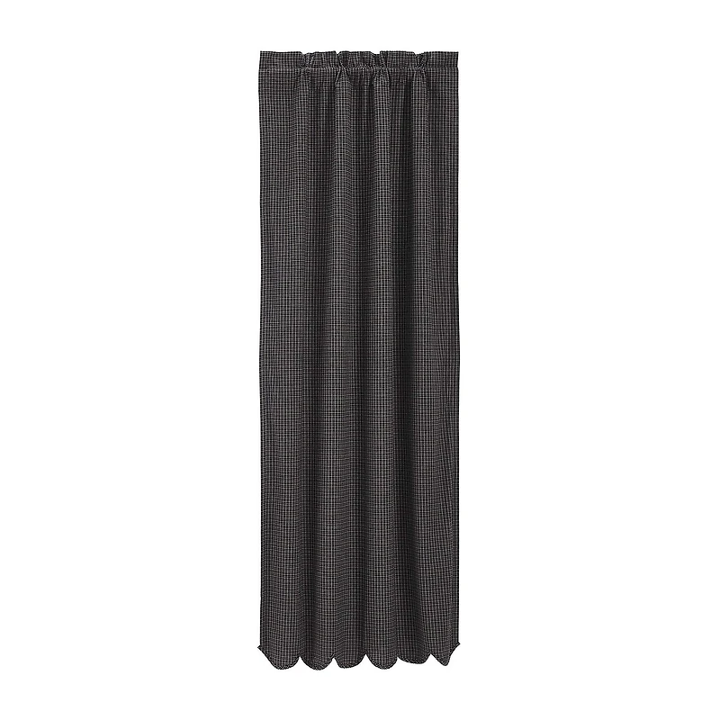 Vhc Brands Kettle Grove Plaid Rod Pocket Blackout Single Curtain Panel