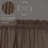 Vhc Brands Kettle Grove Plaid Prairie Swag Rod Pocket Scallop Valance