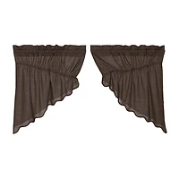 Vhc Brands Kettle Grove Plaid Prairie Swag Rod Pocket Scallop Valance