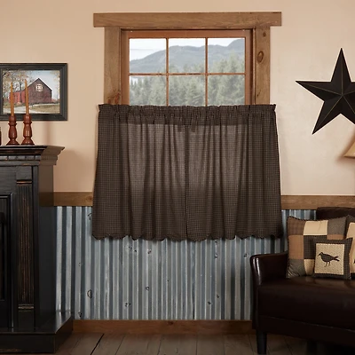 Vhc Brands Kettle Grove Plaid 2-pc. Rod Pocket Window Tier